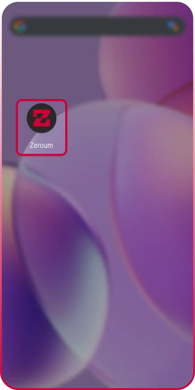 Faça o login para acessar seu perfil pelo APK do Zeroum App e gerencie suas apostas.