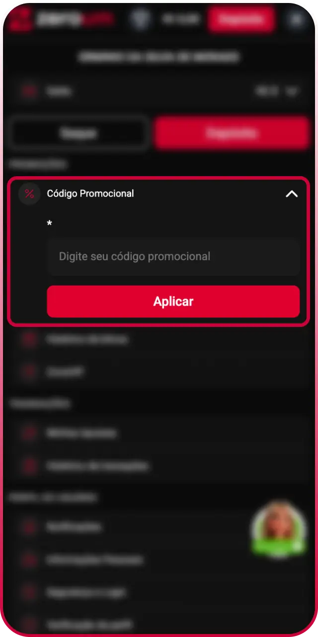 Ative a promoção usando o código promocional Zeroum para aproveitar as melhores condições de jogo disponíveis.