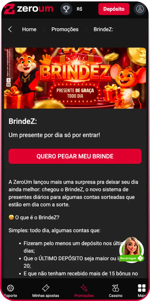 Use o bônus liberado pelo código promocional Zeroum para apostar nos seus esportes favoritos agora.